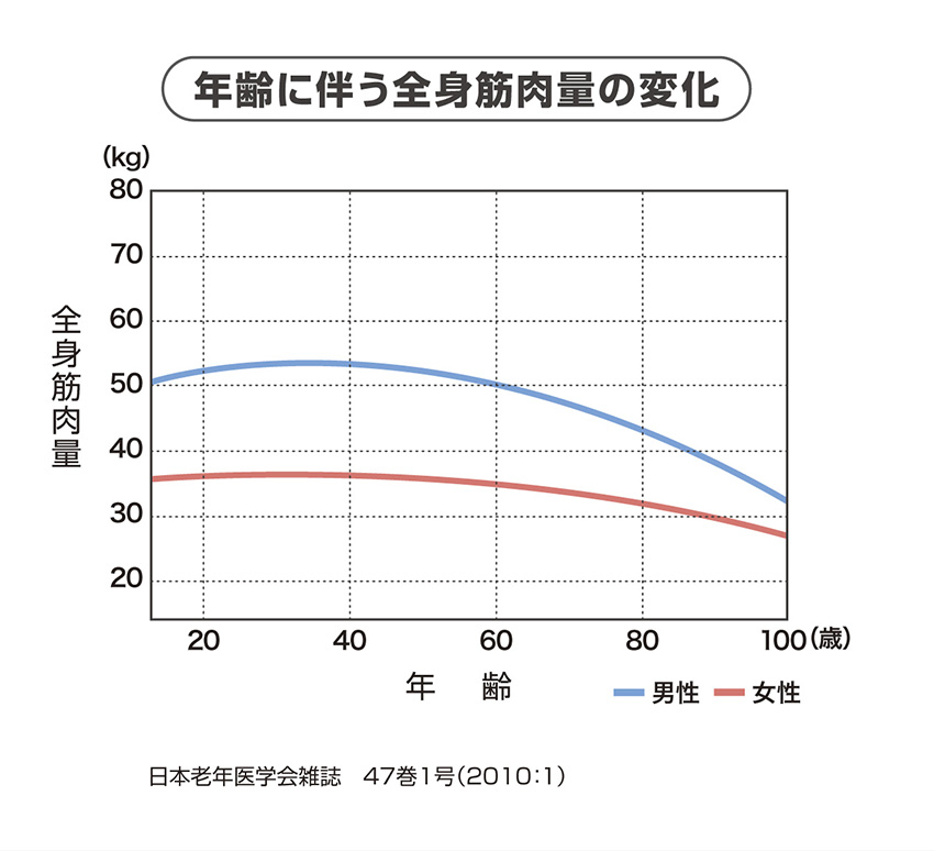 全身筋肉量の変化