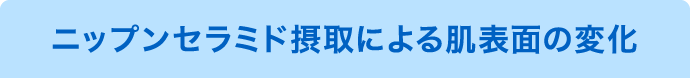 ニップンセラミド摂取による肌表面の変化