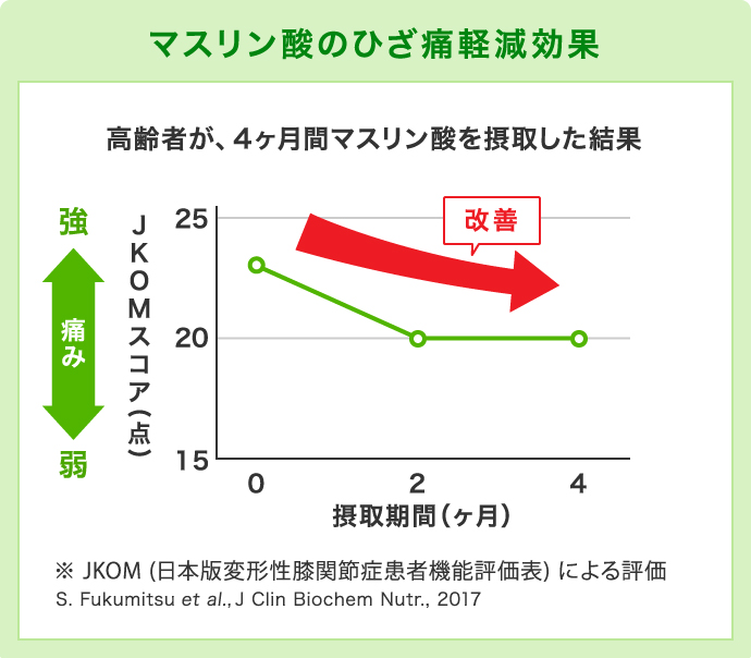 マスリン酸のひざ痛軽減効果