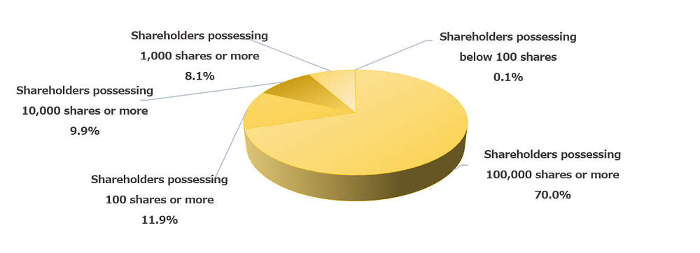 Distribution by Number of Shares
