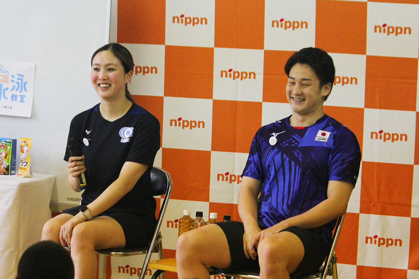 小樽市立高島小学校での水泳教室