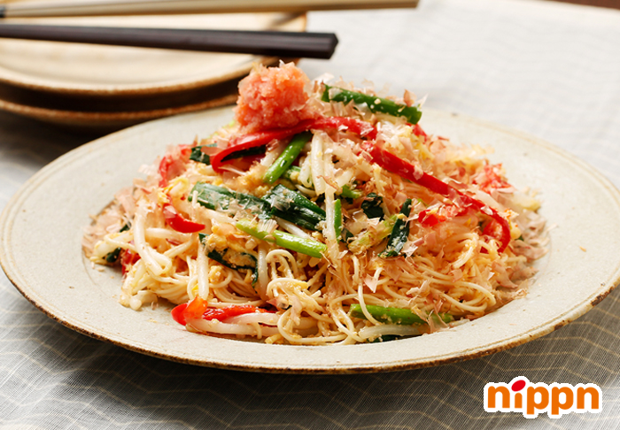 明太子そうめんチャンプルー