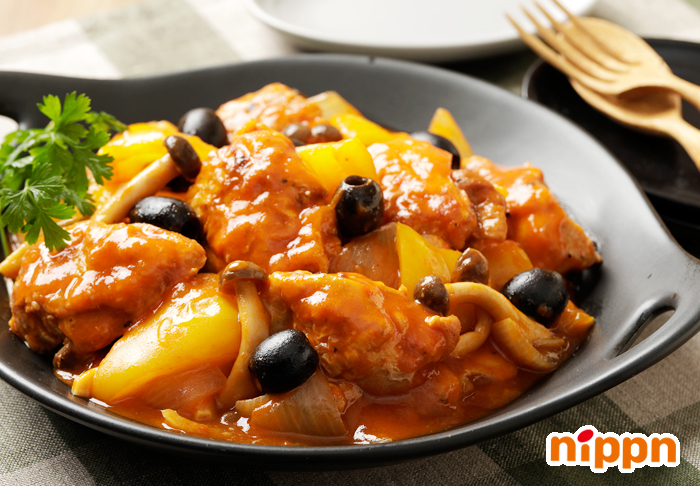 ガーリックトマトでカチャトーラ