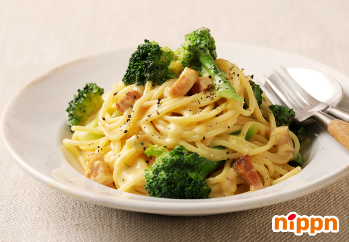 ブロッコリーと至極のカルボナーラ